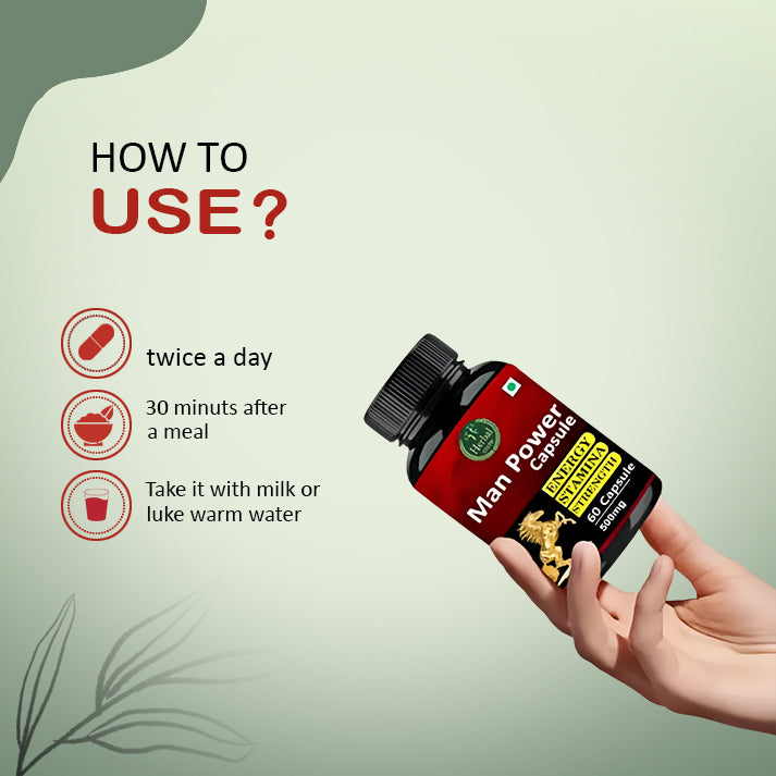 Man Power Capsule - Herbal Capsule For Improve Strength And Stamina