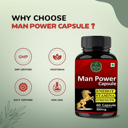 Man Power Capsule - Herbal Capsule For Improve Strength And Stamina